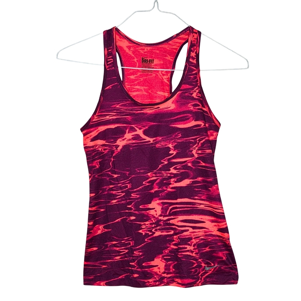 Nike Women's Vibrant Pink and Purple Racerback Tank Top